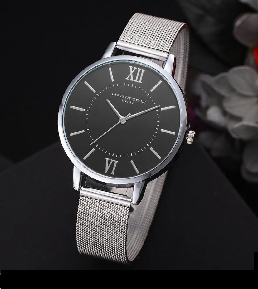 Most Luxurious Black and Mesh Band Watch Unisex
