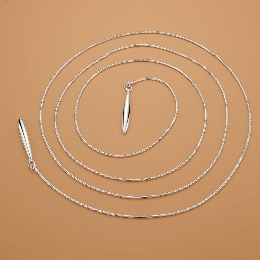 Chic Sticks Silver Wrap Necklace & Earrings for Women