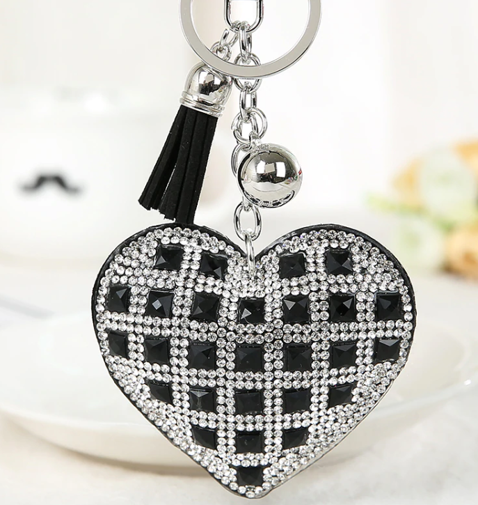 Keys To The Kingdom Heart Purse Charm Keychain