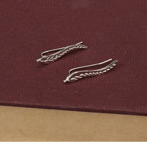 Fine Feathers Ear Climbers Earrings for Women