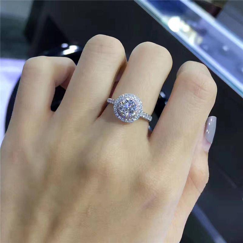 Hint Of Pink CZ Halo Ring