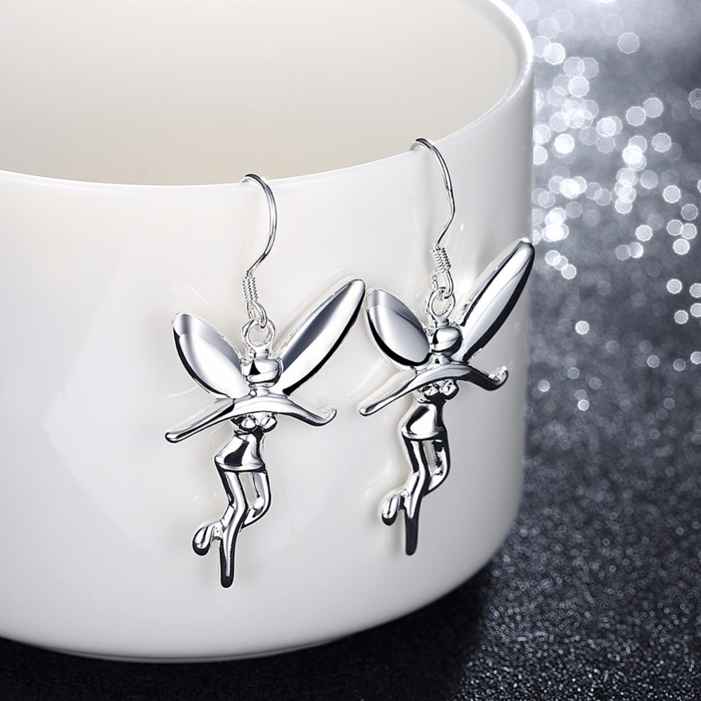 Pixie Dust Silver Fairy Earrings for Women
