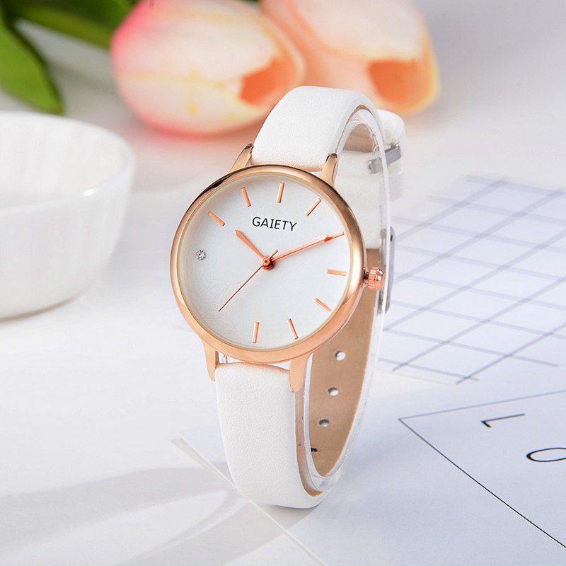 Rose Etched Ladies Wrist Watch