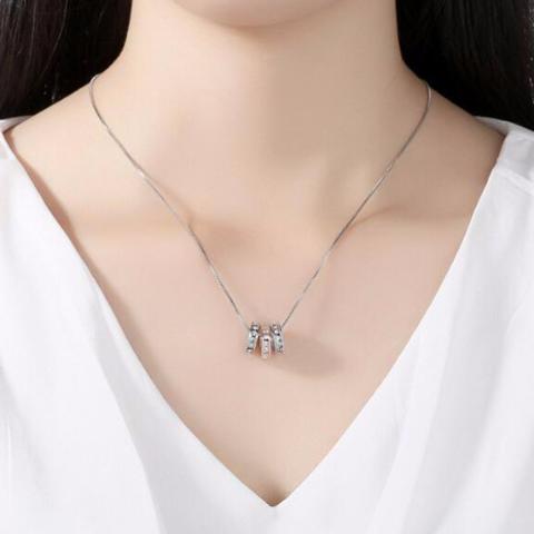 Circles of Sparkles CZ Diamond Gold plated Necklace