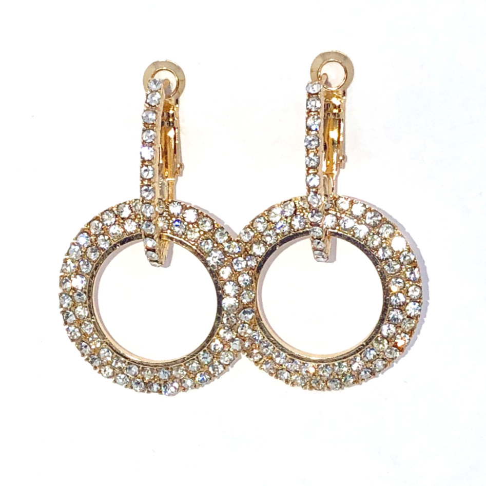 Supreme Shine Double Circle Earrings