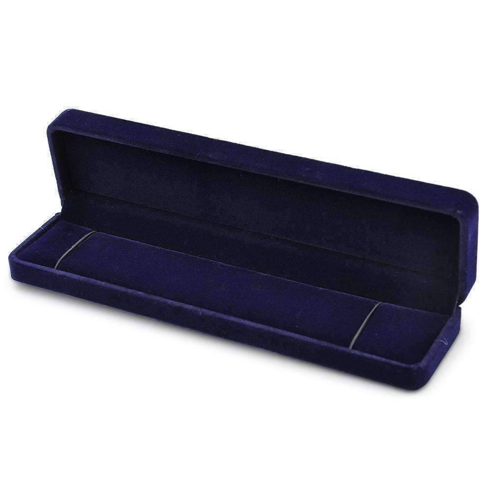 Feshionn IOBI accessories Blue Luxurious Velvet Necklace or Bracelet Box in Four Colors