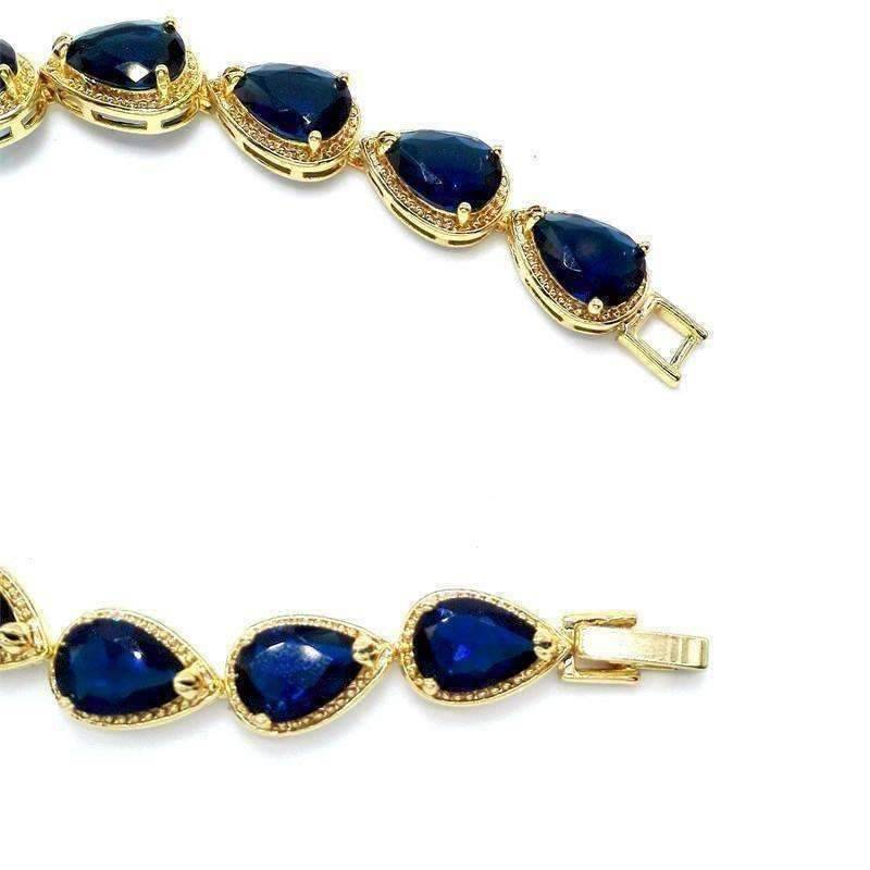 Feshionn IOBI bracelets Graceful Water Drop CZ 18k Gold Plated Bracelet