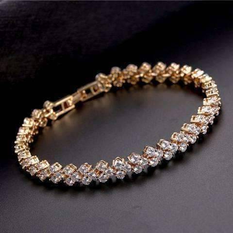 Feshionn IOBI bracelets Mosaic 90 Swiss CZ Diamonds Tennis Bracelet In Three Colors