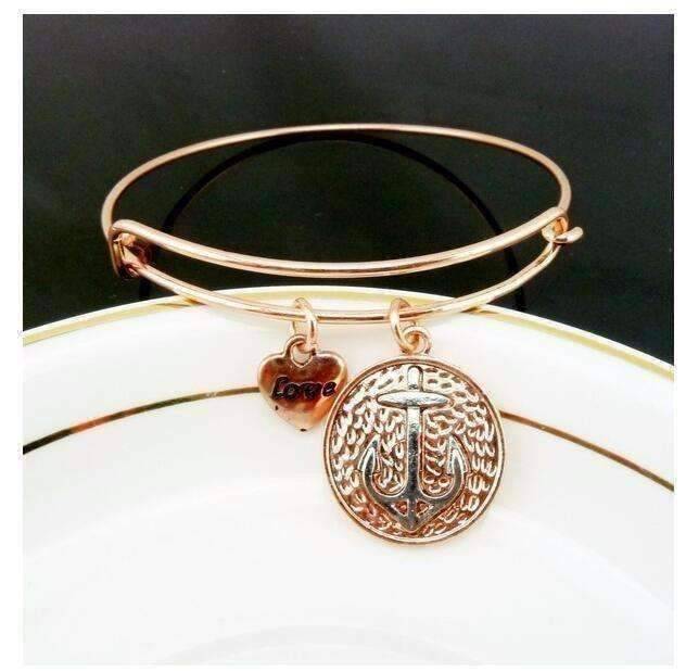 Feshionn IOBI bracelets Rose Gold CLEARANCE - Sail Away Adjustable Bangle Bracelet - 4 Colors