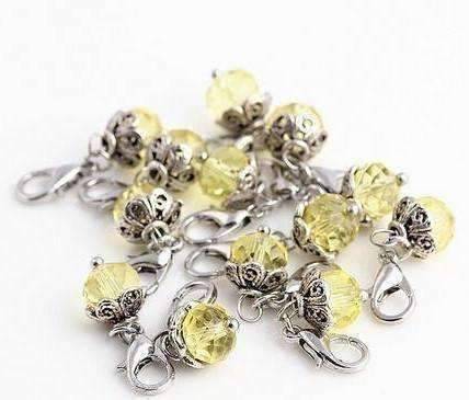Feshionn IOBI Charms Dangling Bead Accent Crystals for Story of My Life Charm Lockets 5mm - 11 Colors to Choose!!