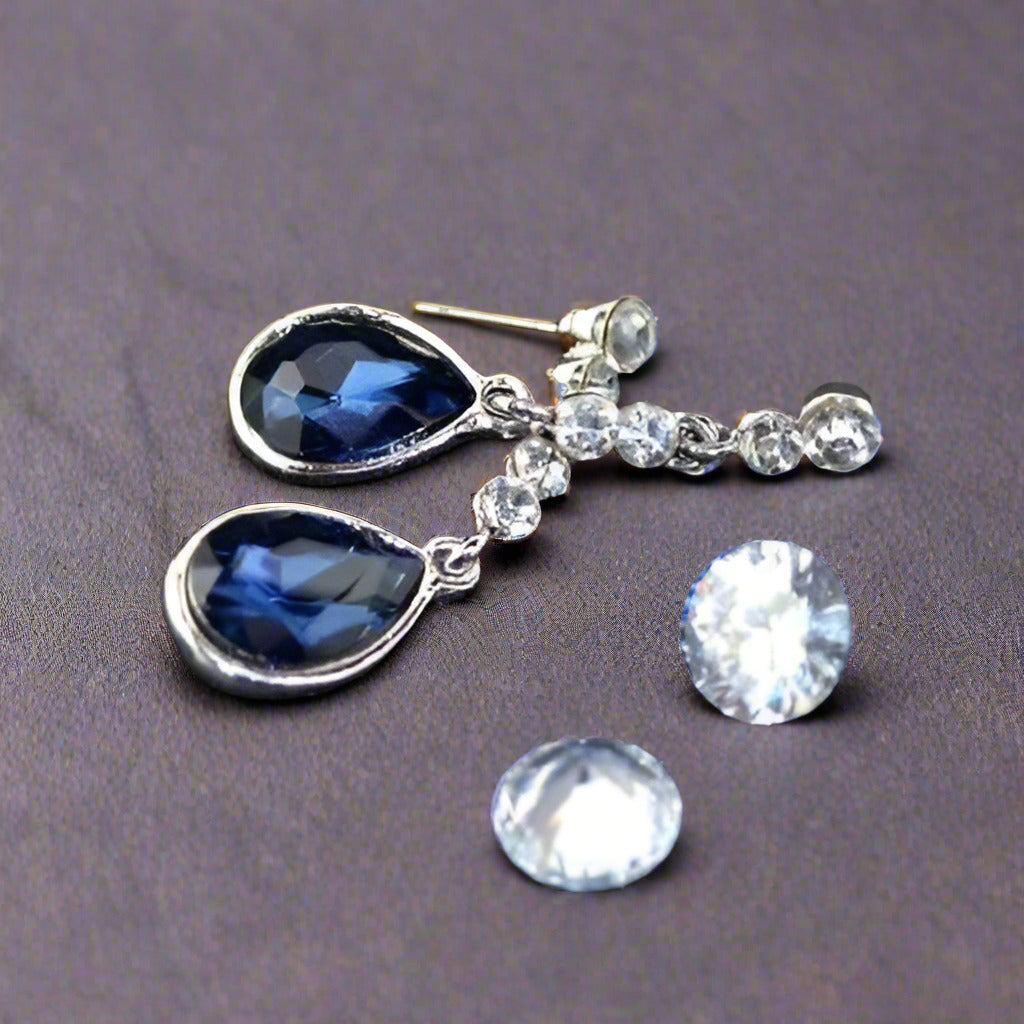 Feshionn IOBI Earrings IOBI Crystals Dew Drop Earrings - Choose Your Color
