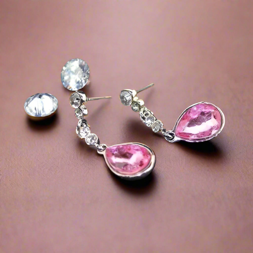 Feshionn IOBI Earrings IOBI Crystals Dew Drop Earrings - Choose Your Color