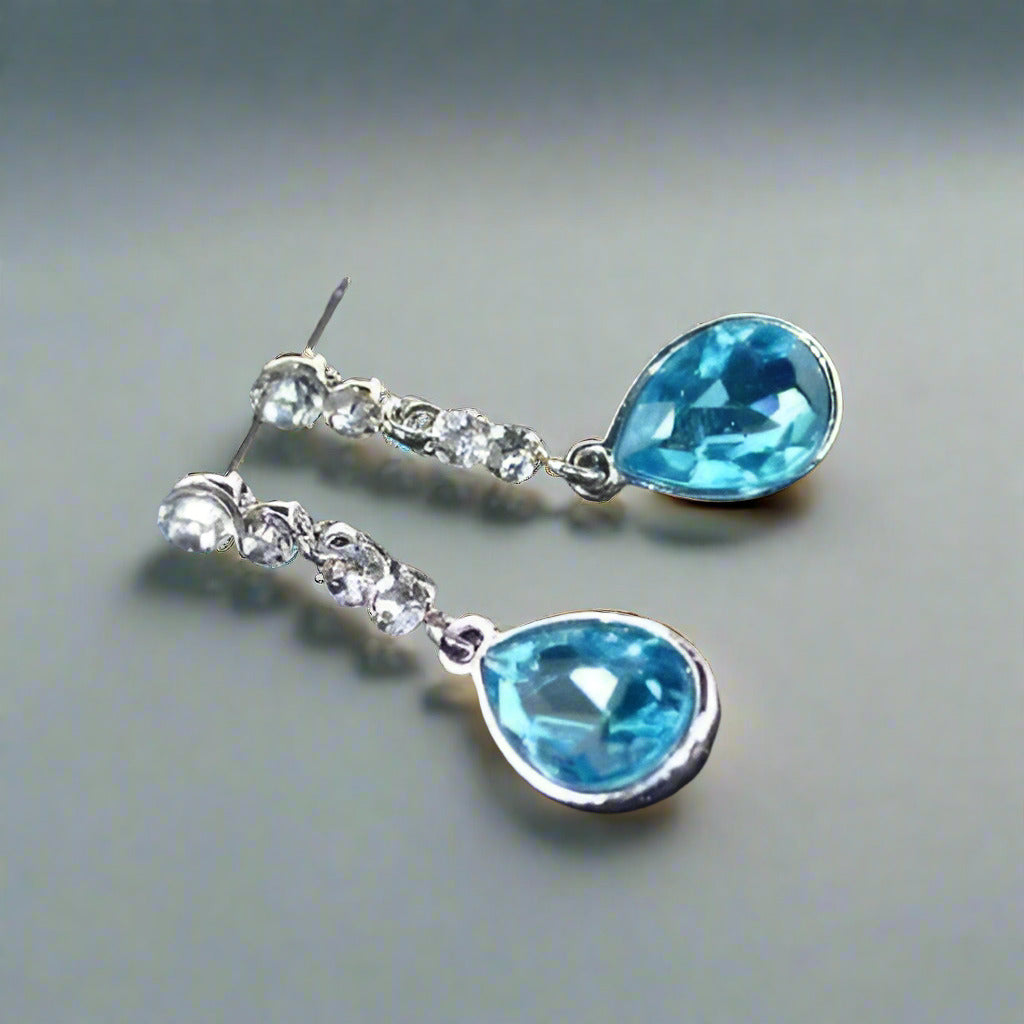Feshionn IOBI Earrings IOBI Crystals Dew Drop Earrings - Choose Your Color