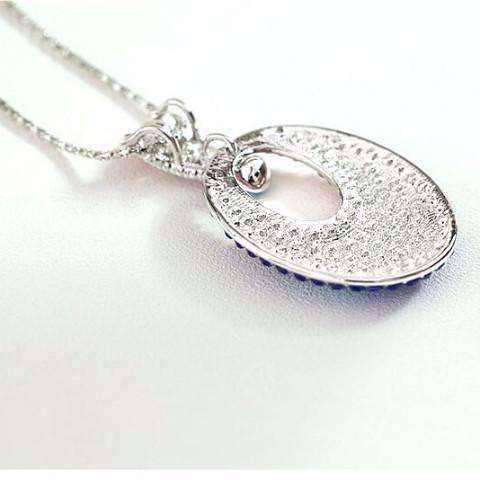 Feshionn IOBI Necklaces Illusions Multi-Colored Crystal Turkish Eye Pendant Necklace