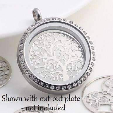 Feshionn IOBI Necklaces My Favorite Things Round Magnetic Charm Locket with Round Chain Necklace