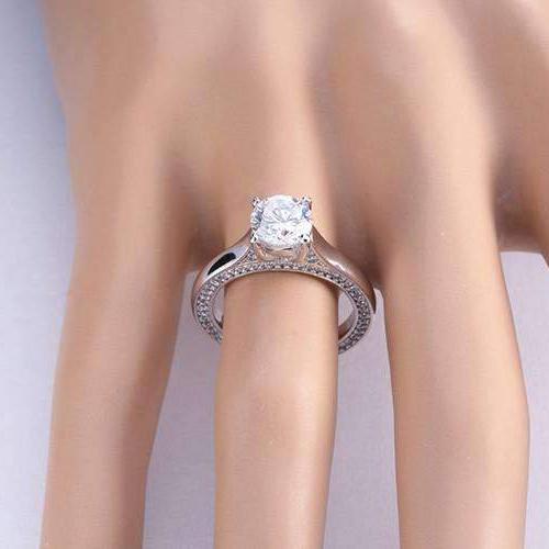 Feshionn IOBI Rings CLEARANCE - French Cathedral Set 1.25ct CZ Solitaire Engagement Ring