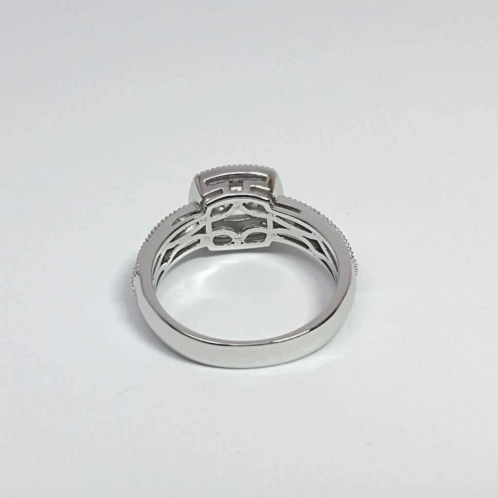 Feshionn IOBI Rings Felicity 1CT Round Cut Pavé and Milgrain Halo IOBI Cultured Diamond Ring