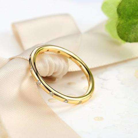 Feshionn IOBI Rings Never Ending Glow CZ Eternity Band Ring
