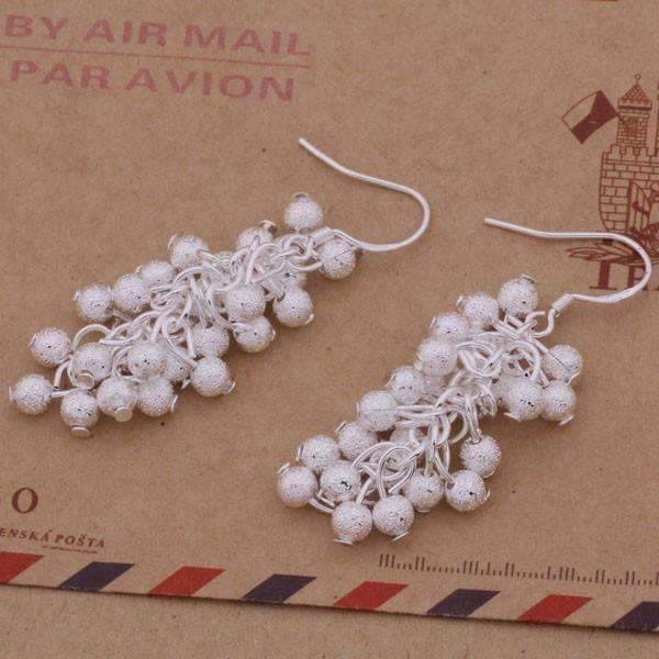 Feshionn IOBI Sets Tiny Dancing Beads Sterling Silver Necklace, Earrings and Bracelet Set