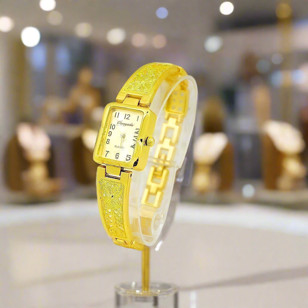 Feshionn IOBI Watches Gold ON SALE - Art Deco Filigree Ladies Watch Silver or Gold