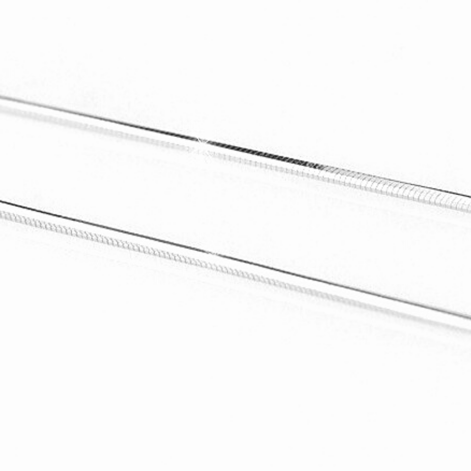 Smooth Snake Silver 1mm Chain Necklace 18-28 inches Lobster Claw Clasp for Women Everyday Wear