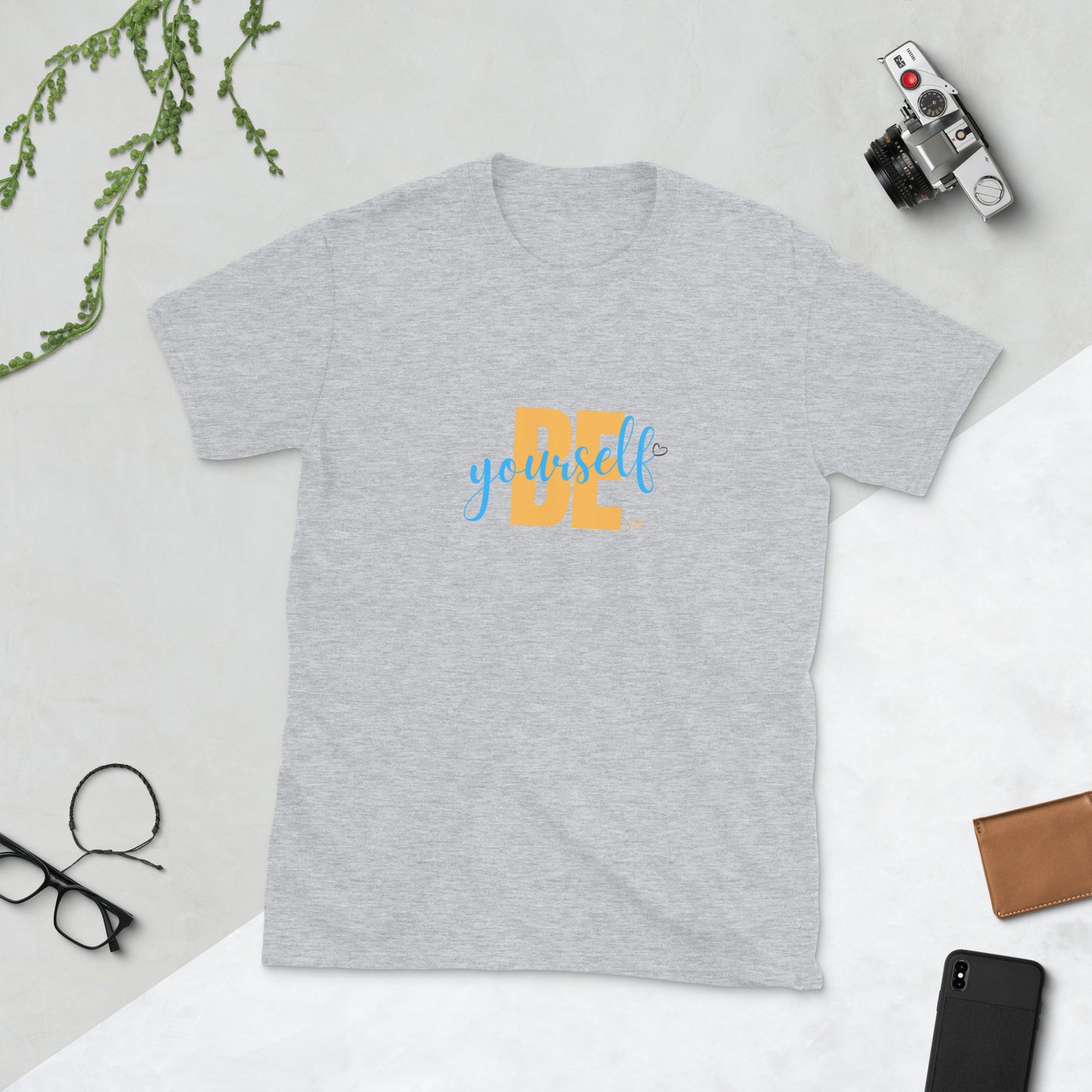 Short-Sleeve Women Soft T-Shirt Be Yourself Design by IOBI Original Apparel