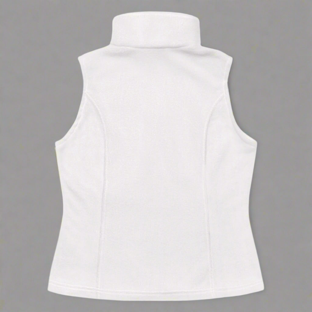 Women’s Columbia Fleece Vest With Pockets Premium Quality Embroidery USA
