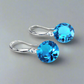 Exotic Seas Naked Pure OB Crystals Silver Drill Earrings - 10mm for Woman