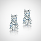 Frosty Nights 14K White Gold Plated CZ Snowflake Stud Earrings – Holiday Inspired