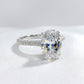 Alexandra 3CT Oval Petite French Pavé Crown OB Simulated Diamond Ring for Woman Bridal Engagement Wedding Anniversary Gift