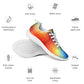 DASH Geo Rainbow Men’s Athletic Shoes Lightweight Breathable Design by OB Original Apparel