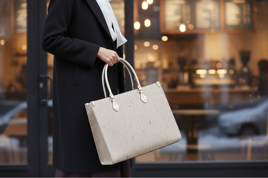 Concise Type Women's Tote Bag - Natural