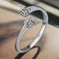 OB 14K White Gold-Plated Two-Stone Simulated Diamond CZ Ring – Elegant Women's Jewelry Available in Multiple Colors