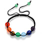 Seven Chakras Genuine Gemstone Bracelet