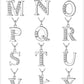 Little Letters CZ Accented Initials Necklace for Women