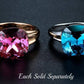 Absolutely Aqua Austrian Crystal Cocktail Ring