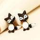 Dancing Fox Two Piece Moving Earrings