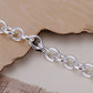 Basic Oval Belcher Link Silver Bracelet