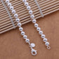 Bead Ensemble Silver Matching Set Ball Studs Classic for Woman Female of Any Age Special Occasion Holiday Birthday Anniversary