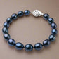 Exotic Black Tahitian Freshwater Pearl Bracelet – Elegant Jewelry for Women