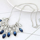 Sapphire Falls Blue Cocktail Necklace