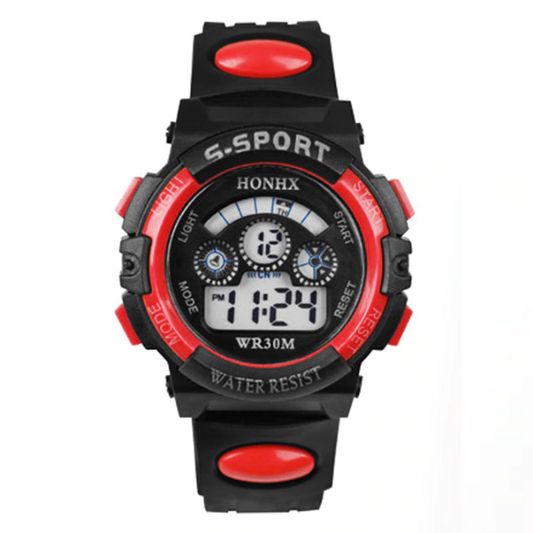 Boys Digital Sport Watch in Blue or Red