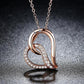 Gold Plated Sentimental Heart CZ Pendant Necklace for Women