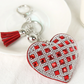 Keys To The Kingdom Heart Purse Charm Keychain