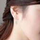 Dulcie .50CT Cushion Cut Halo OB Simulated Diamond Earrings for Women Bridal Engagement Wedding Anniversary Gift