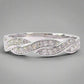 Francesca 1CT Round Twisted Pavé Band OB Simulated Diamond on Solid Sterling Silver Stunning Wedding Ring Set for Women Bridal