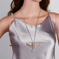 Glow In The Dark Dragonfly Fairy Pendant Necklace