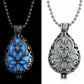 Glow in The Dark Filigree Locket Necklace