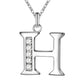 Little Letters CZ Accented Initials Necklace for Women
