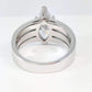 Helena 3CT Marquise Cut Triple Pavé Band OB Simulated Diamond Ring for Women Bridal Engagement Wedding Anniversary Gift